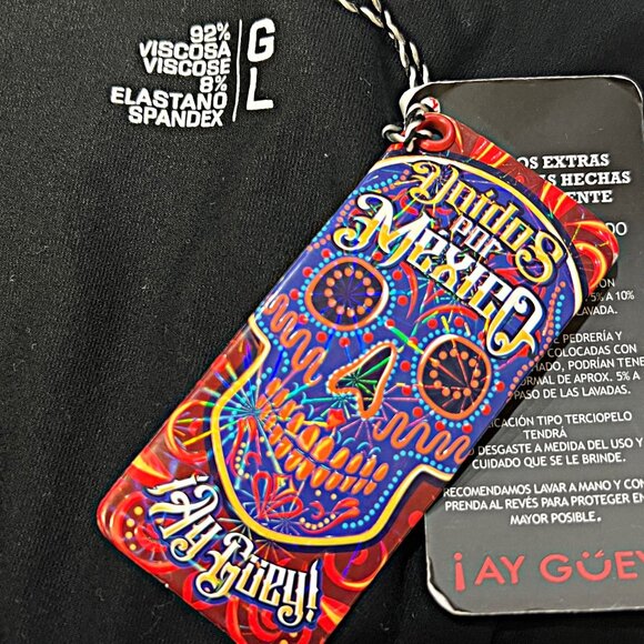 Ay Guey! Men Jaguar Dragon Graphic Shirt Unidos Por Mexico Tongue Snake Tee RARE - Picture 7 of 7